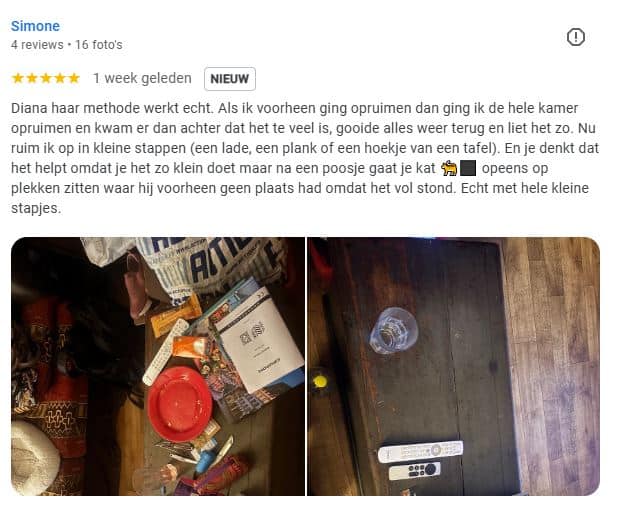 opgeruimd huis