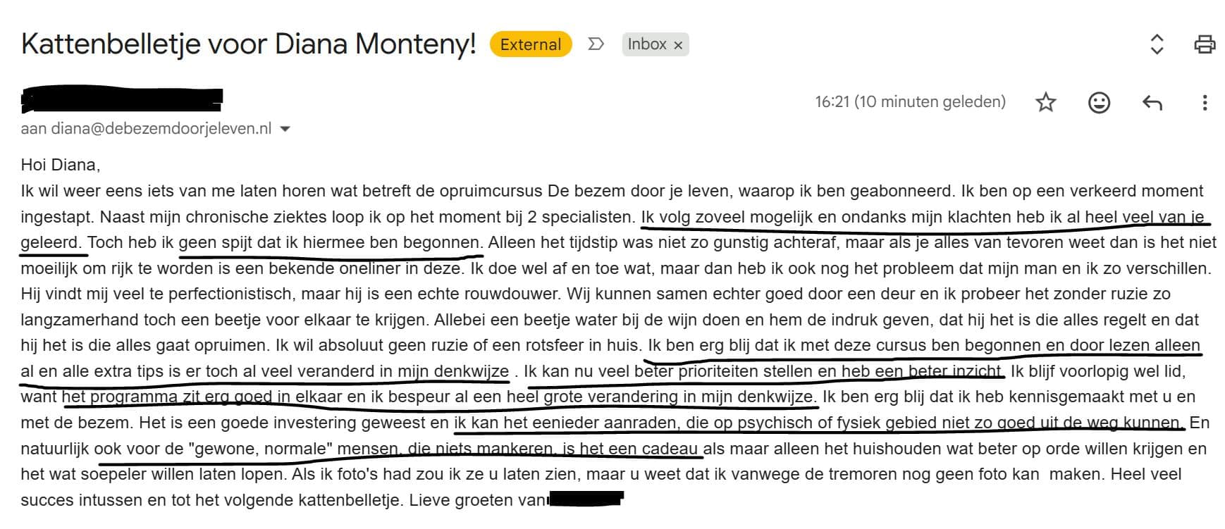 opgeruimd huis